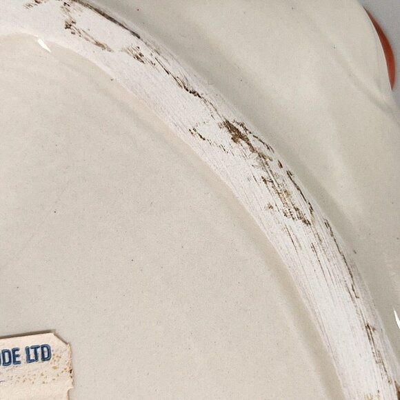 CHRISTMAS KRINGLES Dept 56 Ceramic Santa Platter Tray Hand Painted Japan Vtg - Picture 7 of 12